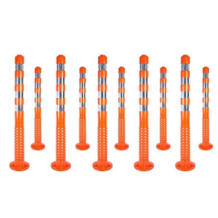 Delinatör 100 x 8 cm (TPU) 10 Adet, Esnek Trafik Bariyeri