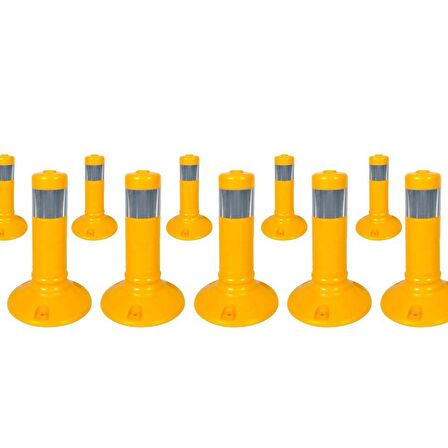 Delinatör 30 x 8 cm Sarı 10 Adet, Esnek Duba