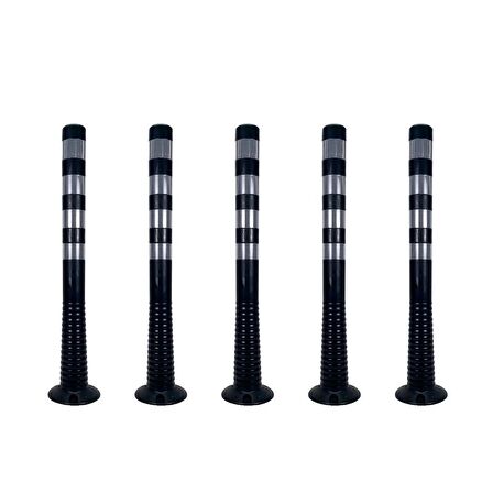 Delinatör 100 x 8 cm Siyah 5 Adet, Esnek Duba