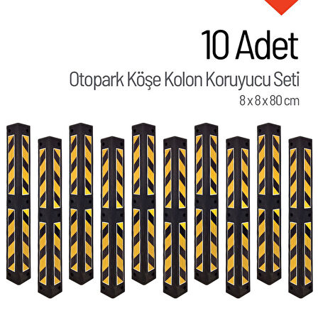 Otopark Kolon Köşe Koruyucu 10'lu Set