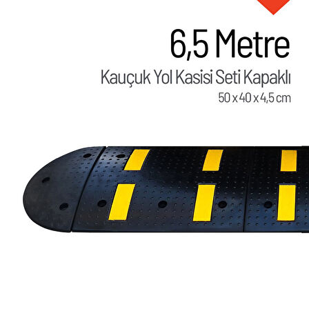Kauçuk Hız Kesici Set Kapaklı, Yol Kasisi 6,5 metre