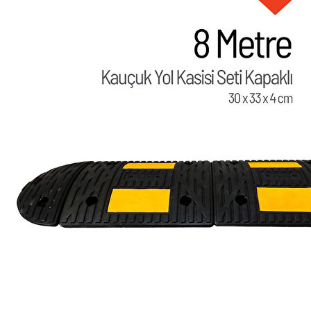 Kauçuk Hız Kesici Set Kapaklı, Yol Kasisi 8 metre - EKO