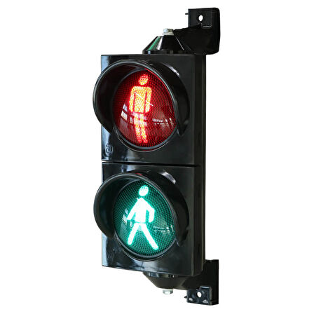100 mm Ledli Yaya Figürlü Sinyal Verici, Trafik Lambası