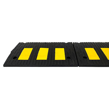 Kauçuk Rampa Set, Otopark Rampası, Kaldırım Rampası 50x30x4,5 cm - 3 Bantlı - 6 Metre