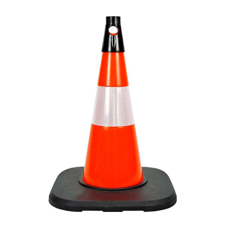 10 Adet PVC Trafik Konisi 50 cm Reflektifli Ağırlıklı Trafik Dubası Seti