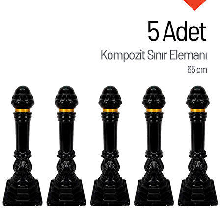 5'li Kompozit Sınır Elemanı Seti 65cm