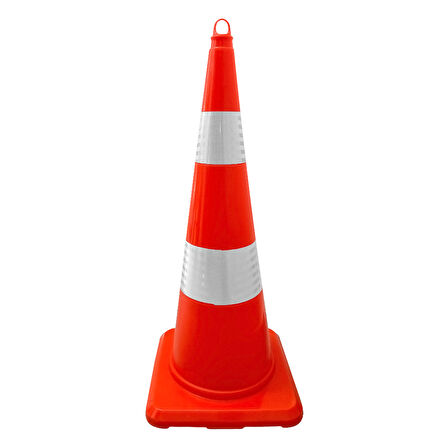 5 Adet PVC Trafik Konisi 90 cm Çift Reflektifli Trafik Dubası Seti