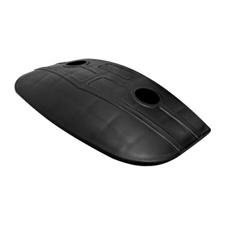 Mercekli Klasik Hız Kesici Kapağı, Yol Kasisi Kapağı 25 x 12 x 3,5 cm Siyah