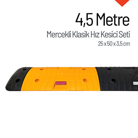 Mercekli Klasik Hız Kesici, Yol Kasisi 4,5 Metre