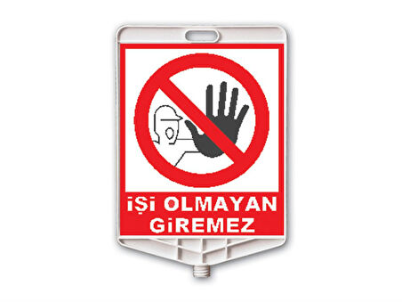Klasik Kedi Gözlü Ağırlıklı Boş Levhalı Trafik Koni Seti Trafik Dubası (Dikdörtgen)