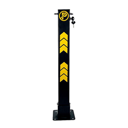 Kilitli Otopark Direği 75 cm, Park Bariyeri 2li Set