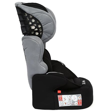 ComfyMax Lux 9-36kg Çift Yastıklı Oto koltuğu Grey