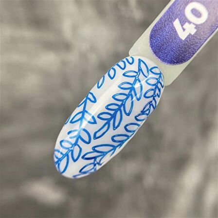 Stamping oje "Tramp Stamp" 40 Parlak Lacivert 8 ml