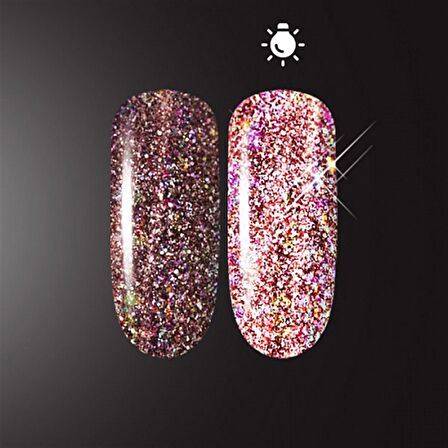 Işığı yansıtan pigment Flash Glow Pink - Pembe 5gr