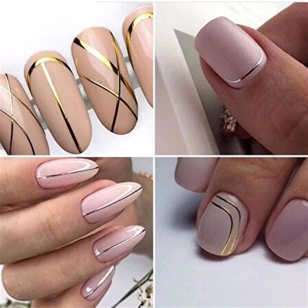 Nail art Yapışkan şerit 1metre Lacivert ince