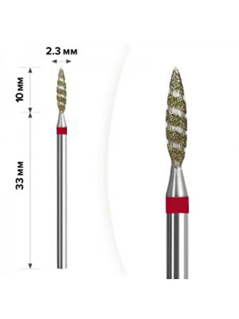 Elmas Freze başlık (Yumuşak - Kırmızı) Tornado Ateş 0,23 mm