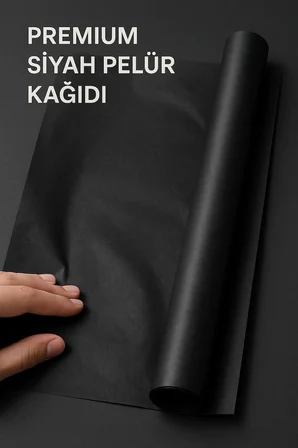 Pelür Kağıdı 500 adet Siyah 50x75 cm