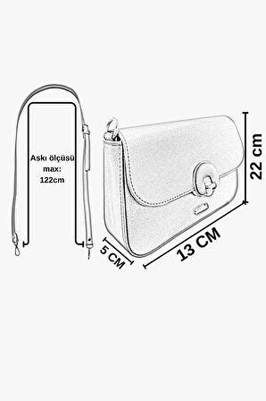 Sosela 67-7144 Kadın Belda Kahverengi Çarpraz Askılı Çanta