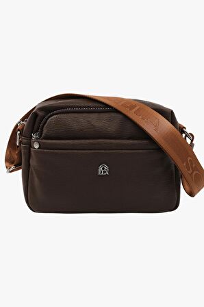 Sosela 67-7081 Kadın Annabel Kahverengi Çarpraz Askılı Çanta