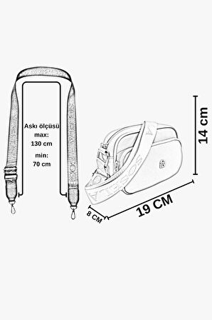Sosela 67-7165 Kadın Bej Çarpraz Askılı Çanta