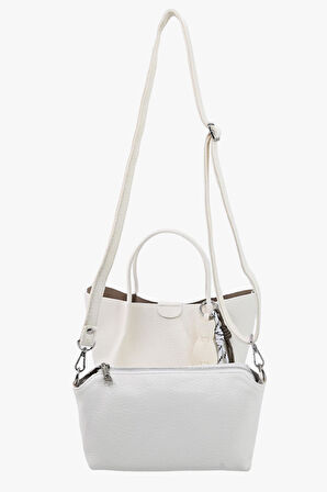 Sosela 67-8122 Kadın Beyaz Omuz Ve Kol Çanta