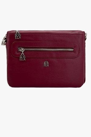 SOSELA 67-7175 Kadın Bordo Çapraz Askılı Çanta
