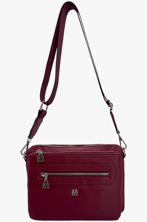 SOSELA 67-7175 Kadın Bordo Çapraz Askılı Çanta