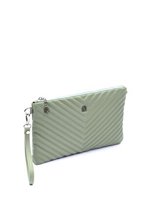 AZURE KADIN CLUTCH ÇANTA  67-6009 YESIL