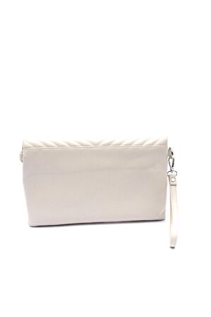 Barbara Kadın Clutch Çanta  67-6010 BEJ