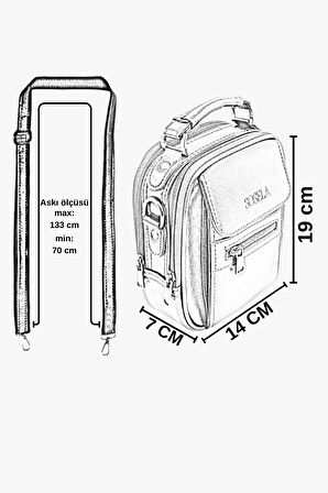 Sosela 45-3018 Taba Küçük Boy Erkek El Çantası