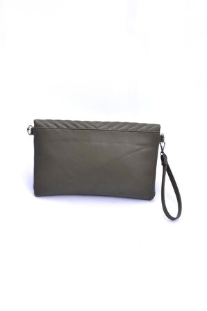 Barbara Kadın Clutch Çanta  67-6010 HAKI