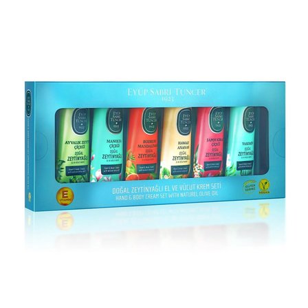 Doğal Zeytinyağlı El ve Vücut Kremi 50 ml - 6'lı Hediye Set