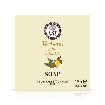 Doğal Zeytinyağlı Katı Sabun Verbena & Citrus 15 Gr- Kutulu