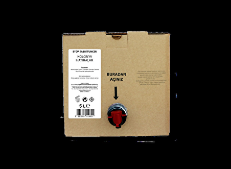 Hatıralar Kolonyası 5 lt - Bag in Box