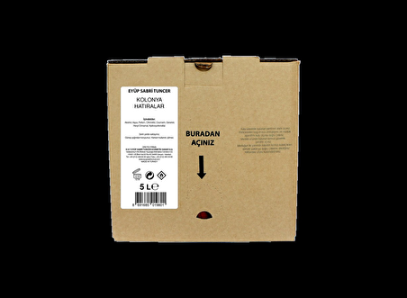 Hatıralar Kolonyası 5 lt - Bag in Box