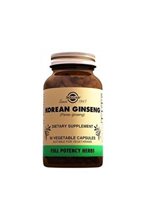 Korean Ginseng( Panax Ginseng ) 50 Kapsül