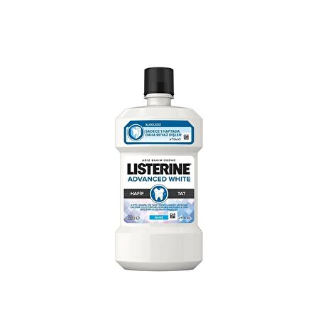 Listerine Advanced White Hafif Tat 250 ml