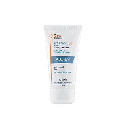 Ducray Keracnyl Uv Fluide Spf 50+ Güneş Koruyucu 50 ml