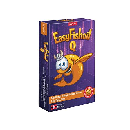 Easyfishoil Q Balık Yağı Çiğnenebilir 30 Jel