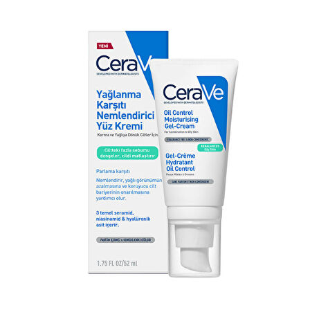 Cerave Yağlanma Karşıtı Nemlendirici Yüz Kremi 52 ml