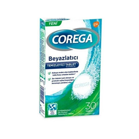 Corega Beyazlatıcı 30 Tablet