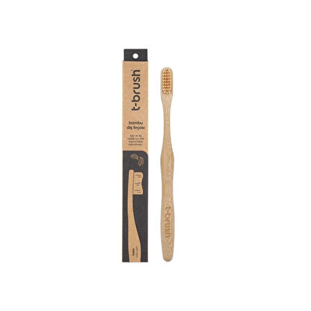 T-Brush Bambu Krem Diş Fırçası Orta Sert