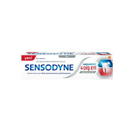 Sensodyne Hassasiyet ve Diş Eti + Beyazlatıcı Diş Macunu 75 ml