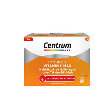 Centrum Imunity Vitamin C Max 14 Saşe Efervesan Toz