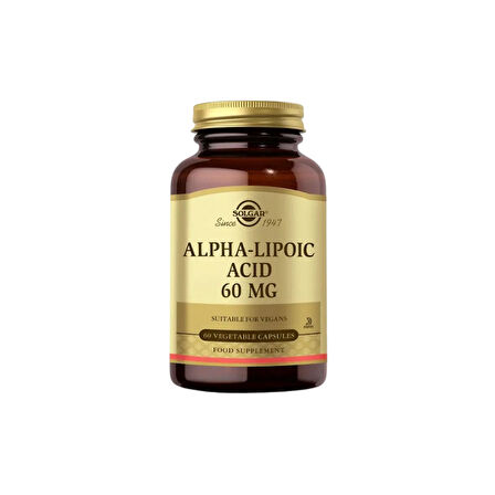 Solgar Alfa Lipoik Asit 60 mg 60 Kapsül