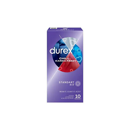 Durex Chill Karma Paket Prezervatif 10 Adet