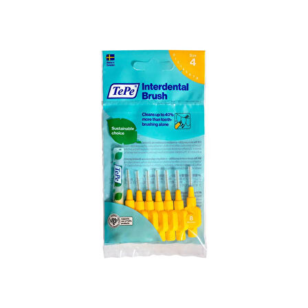 Tepe Diş Arayüz Fırçası 0.7 mm Sarı