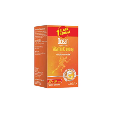 Ocean Vitamin C 1000 mg 30+30 Tablet 1 Alana 1 Bedava