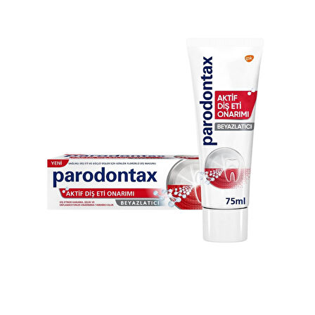 Paradontax Diş Eti Onarıcı Beyazlatıcı Diş Macunu 75 ml