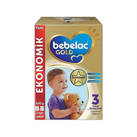 Bebelac Gold 3 Çocuk Devam Sütü 800 Gr